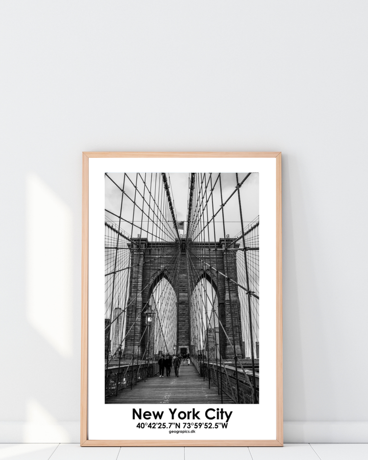 New York / Brooklyn Bridge / Dansk